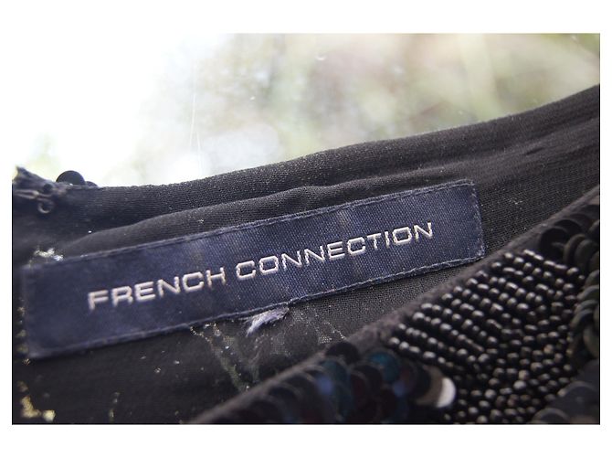 French Connection Paillettenkleid Schwarz - Ansicht 8