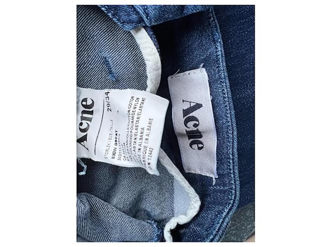 Vaqueros Acne Skin en denim azul - vista 2