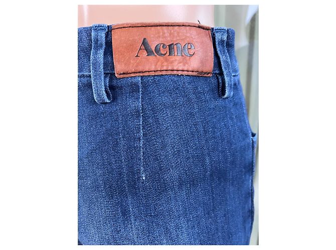 Vaqueros Acne Skin en denim azul - vista 3