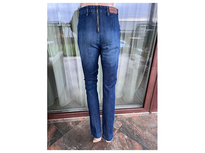 Vaqueros Acne Skin en denim azul - vista 4