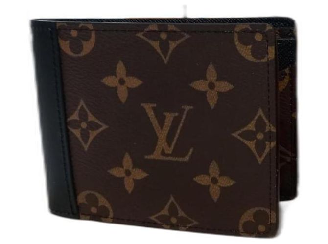 Louis Vuitton Portafoglio multiplo in pelle nera e tela monogram. Multicolore - vista 2