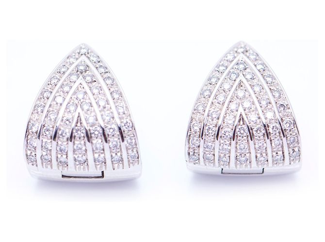 Autre Marque Orecchini in oro con diamanti Bianco - vista 2