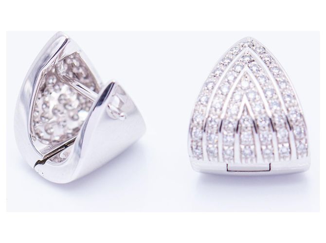Autre Marque Orecchini in oro con diamanti Bianco - vista 3