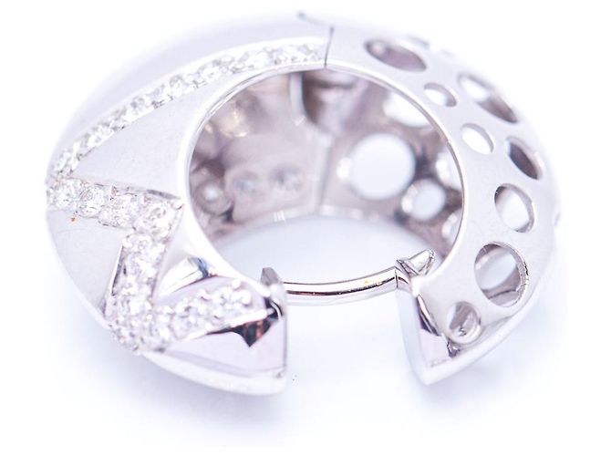 Autre Marque Orecchini in oro con diamanti Bianco - vista 4
