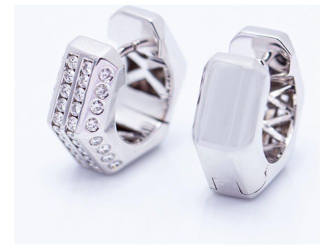 Autre Marque Orecchino in oro con diamanti Bianco - vista 4