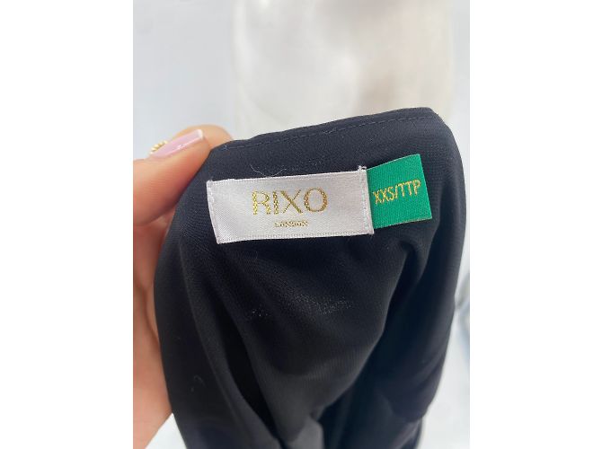 Autre Marque Vestidos Rixo T.International XXS Seda Negro - vista 6