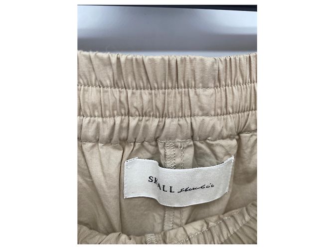 Autre Marque Pantalones Skall Studio T.FR 36 Algodón Beige - vista 3