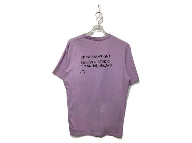 T-shirt Moncler Fragment Design Viola in Cotone Porpora - vista 2