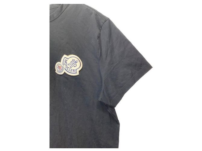 Camicia Moncler Nera in Cotone a Maniche Corte Nero - vista 5