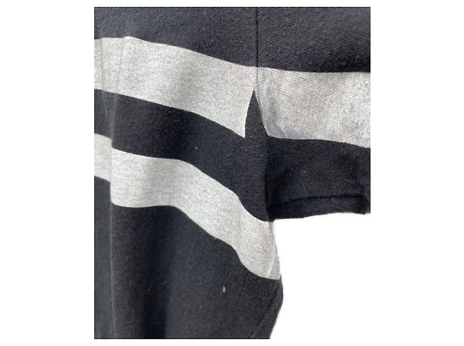 T-shirt Moncler Maglia Nera Grigia Cotone M Nero Grigio - vista 10