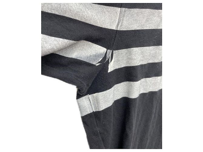 T-shirt Moncler Maglia Nera Grigia Cotone M Nero Grigio - vista 9