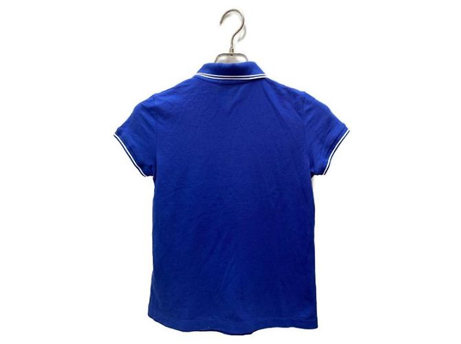 Polo Moncler con parche del logo azul de algodón - vista 2