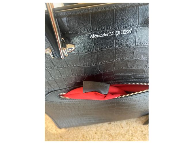 Borsa Alexander McQueen Tall Story in pelle Nero - vista 8