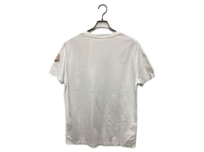 Moncler x Awake T-Shirt mit Collaboration Print Weiß Baumwolle - Ansicht 2