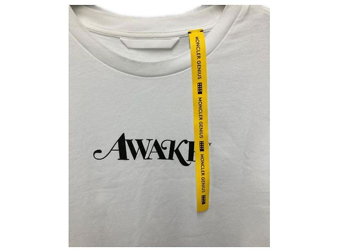 Moncler x Awake T-Shirt mit Collaboration Print Weiß Baumwolle - Ansicht 4