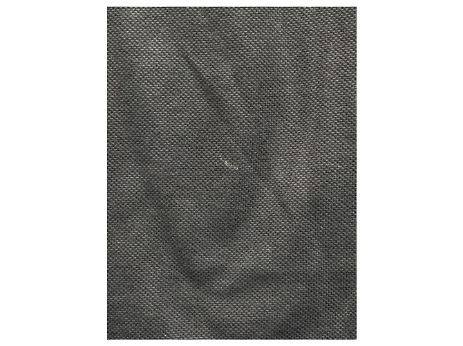 Polo Moncler con ricamo a un punto blu navy cotone - vista 5