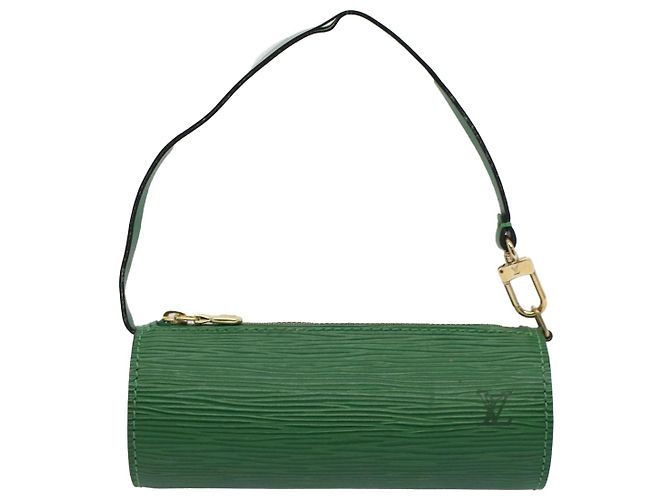 LOUIS VUITTON Epi Soufflot Pouch Verde LV Auth 57886 - vista 13