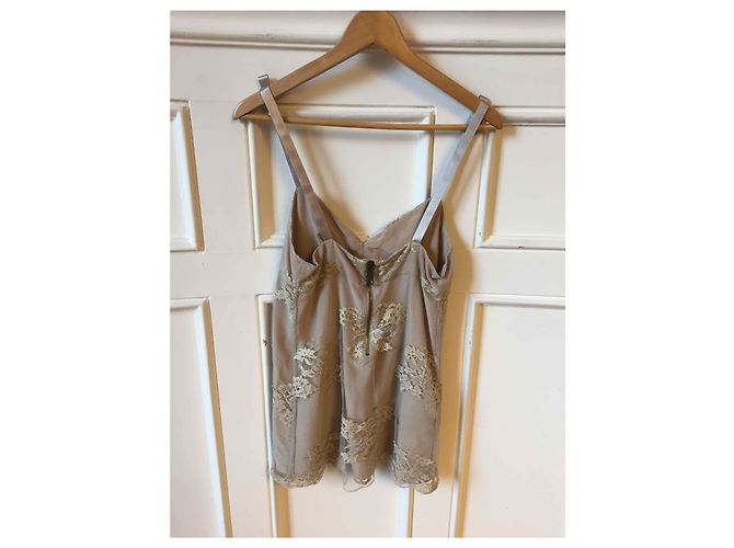BURBERRY Tops T.IT 42 Viscosa Beige - vista 2