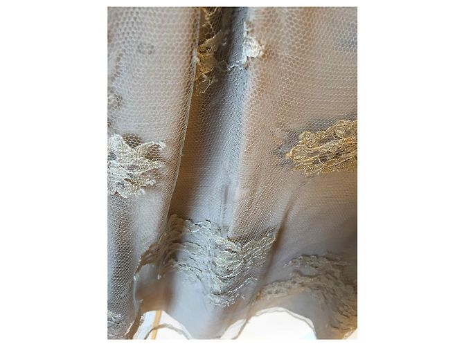BURBERRY Tops T.IT 42 Viscosa Beige - vista 3