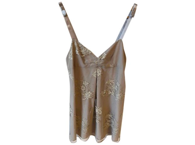 BURBERRY Tops T.IT 42 Viscosa Beige - vista 7