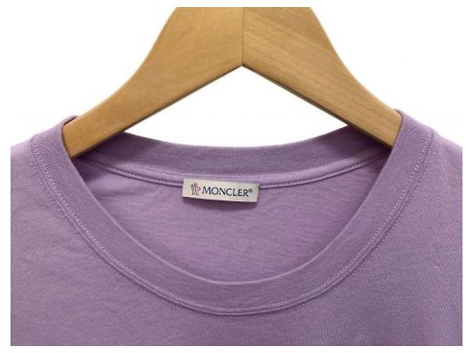 T-shirt Moncler Fragment Hiroshi Fujiwara Logo Viola Cotone - vista 3