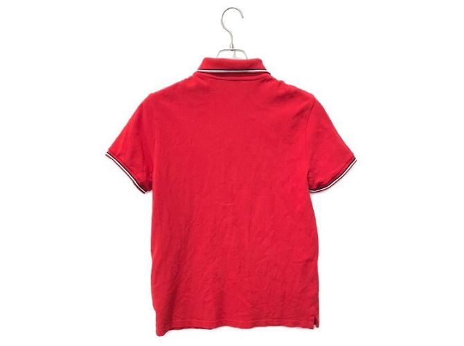 Polo Moncler Rossa in Cotone M Rosso - vista 2