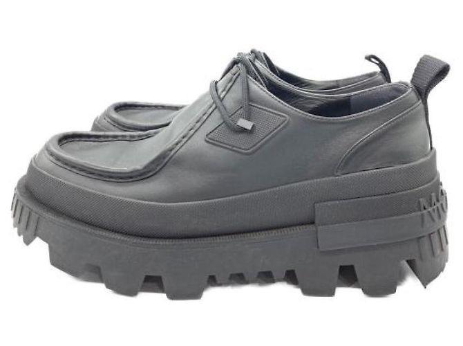 Moncler Mon Wallaby Oxford Boots Black Leather - view 2