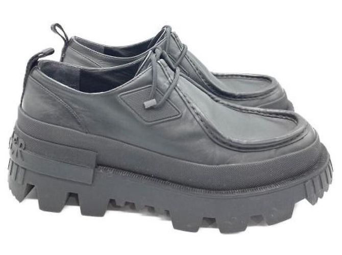 Moncler Mon Wallaby Oxford Boots Black Leather - view 3