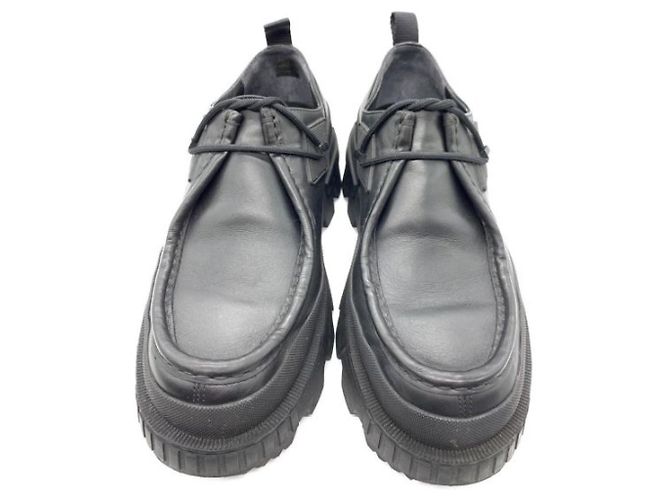 Moncler Mon Wallaby Oxford Boots Black Leather - view 4
