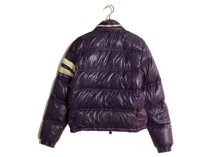 Giacca Moncler Eric Viola in Nylon Porpora - vista 2