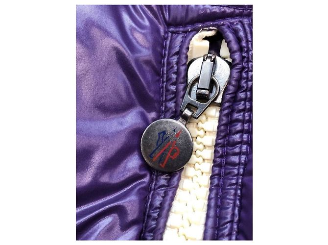 Giacca Moncler Eric Viola in Nylon Porpora - vista 7