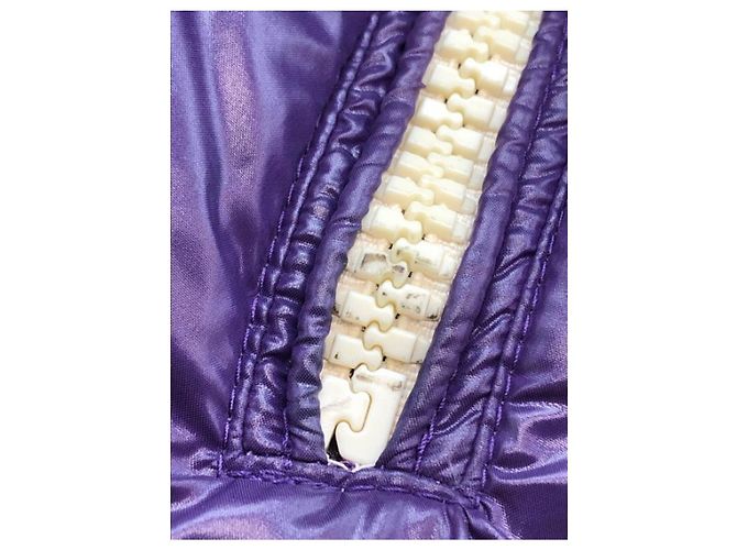 Giacca Moncler Eric Viola in Nylon Porpora - vista 8