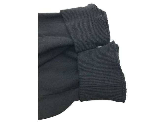 Moncler Kleid mit Pailletten Logo schwarz Baumwolle - Ansicht 6