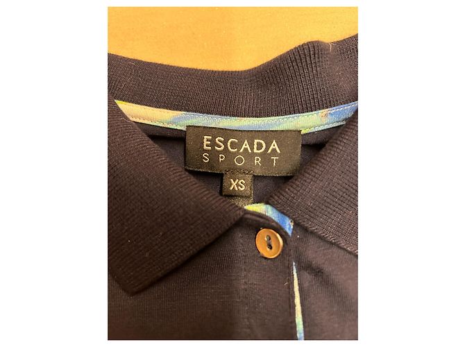 Polo Escada Sport blu navy a maniche corte - vista 5