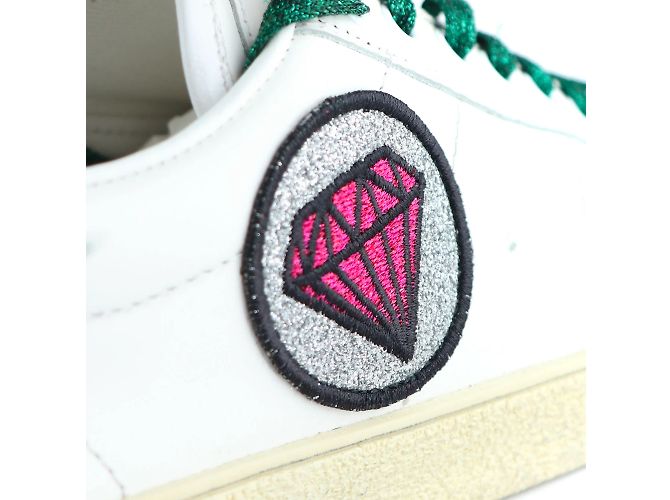 SAINT LAURENT - Sneakers glitter Court (T40) Bianco - vista 2