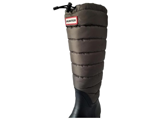 Botas Hunter de borracha pretas e cáqui Preto Caqui - vista 6