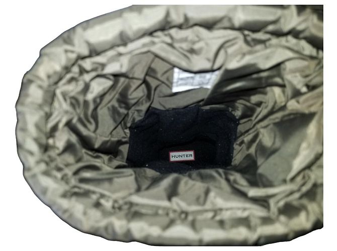 Botas Hunter de borracha pretas e cáqui Preto Caqui - vista 9