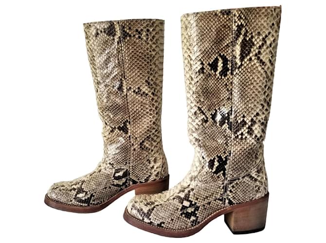 Sendra Stivale texano Beige - vista 3