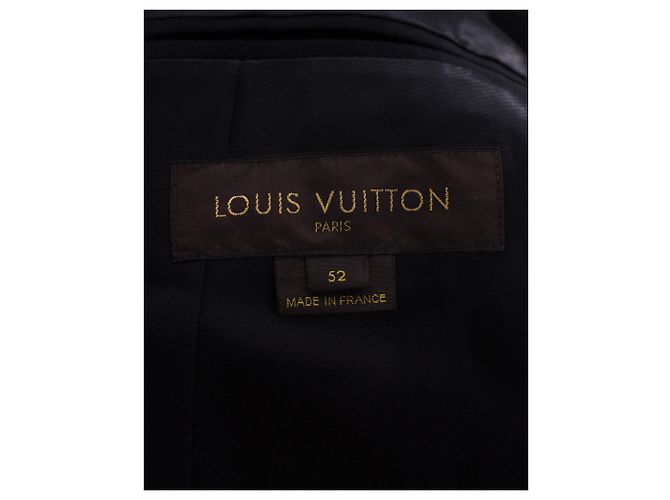 Giacca blazer Louis Vuitton in velluto di cotone nero - vista 3