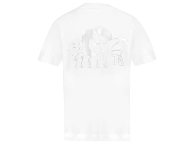 Angel Graphic Project T-Shirt – Simone Rocha – Baumwolle – Weiß/Silber - Ansicht 2