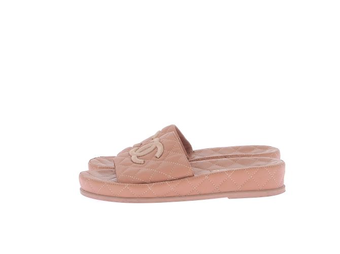 CHANEL  Mules & clogs T.eu 38 leather Pink - view 3