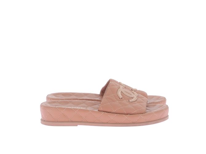 CHANEL  Mules & clogs T.eu 38 leather Pink - view 5