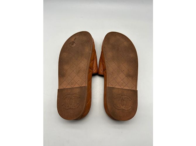 CHANEL  Mules & clogs T.eu 38 leather Pink - view 7