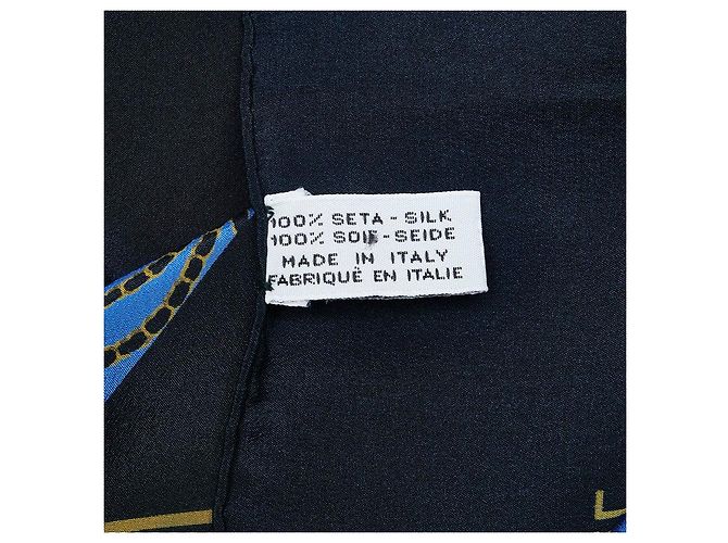 Chanel Sciarpa di seta Mademoiselle Nero - vista 4