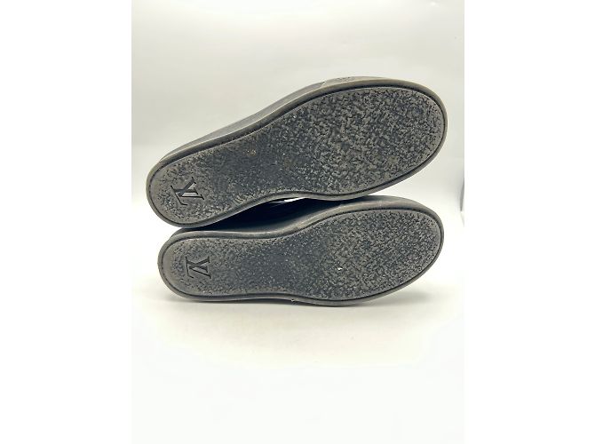 Sneakers Louis Vuitton T.UK 6 Pelle Nero - vista 10