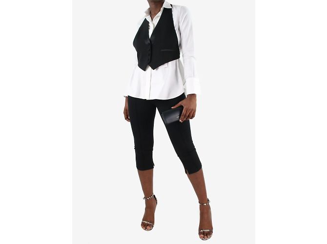Anine Bing Schwarze Slim-Fit-Passform 3/4-lange Hose - Größe EU 34 - Ansicht 4