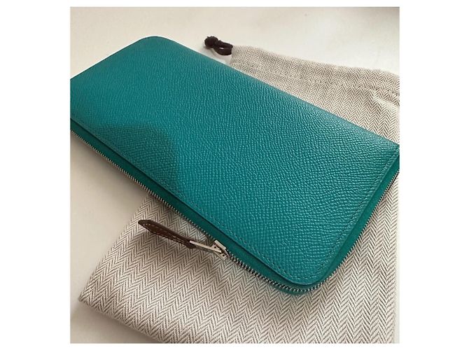 Silk In Hermès EPSOM-LEDER – PAON-FARBE Türkis - Ansicht 2