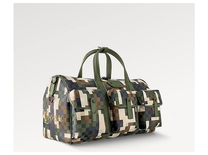 Abbesses Louis Vuitton Lv Damouflage Trail Keepall 55 Grün - Ansicht 2