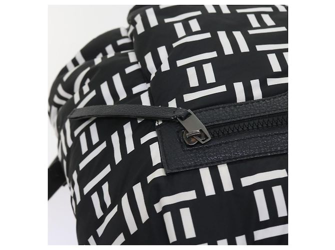 BALENCIAGA Reiserucksack Nylon Schwarz Weiß 340139 Auth bin5199 - Ansicht 19