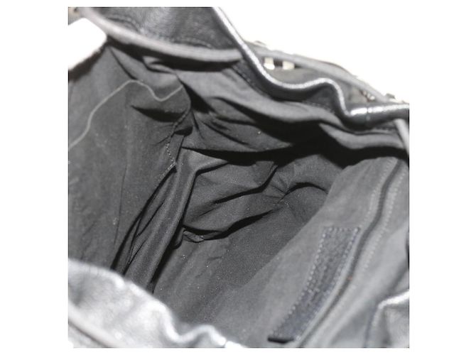 BALENCIAGA Reiserucksack Nylon Schwarz Weiß 340139 Auth bin5199 - Ansicht 23